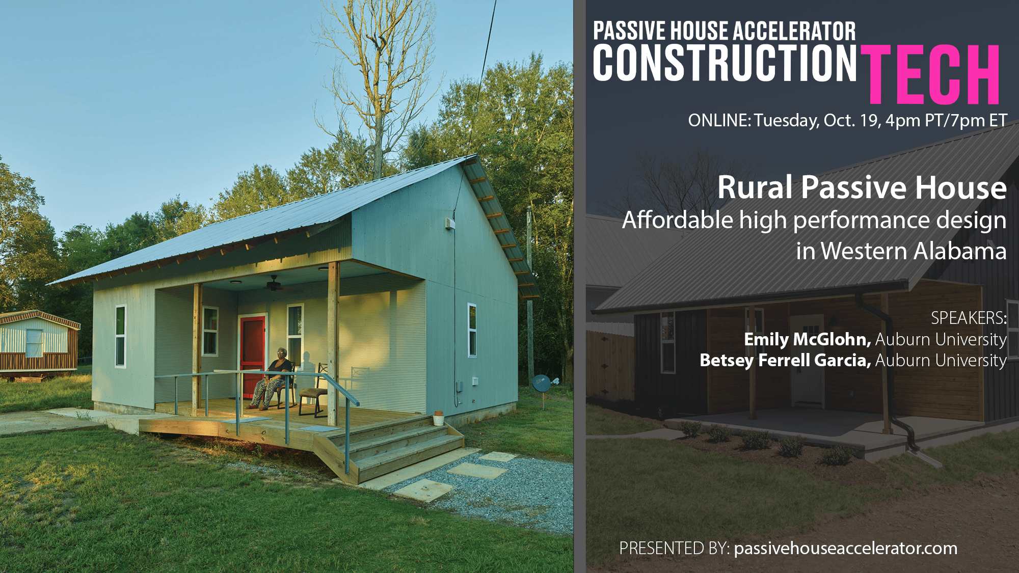 Rural Passive House Initiatives in Western Alabama and the Southeast