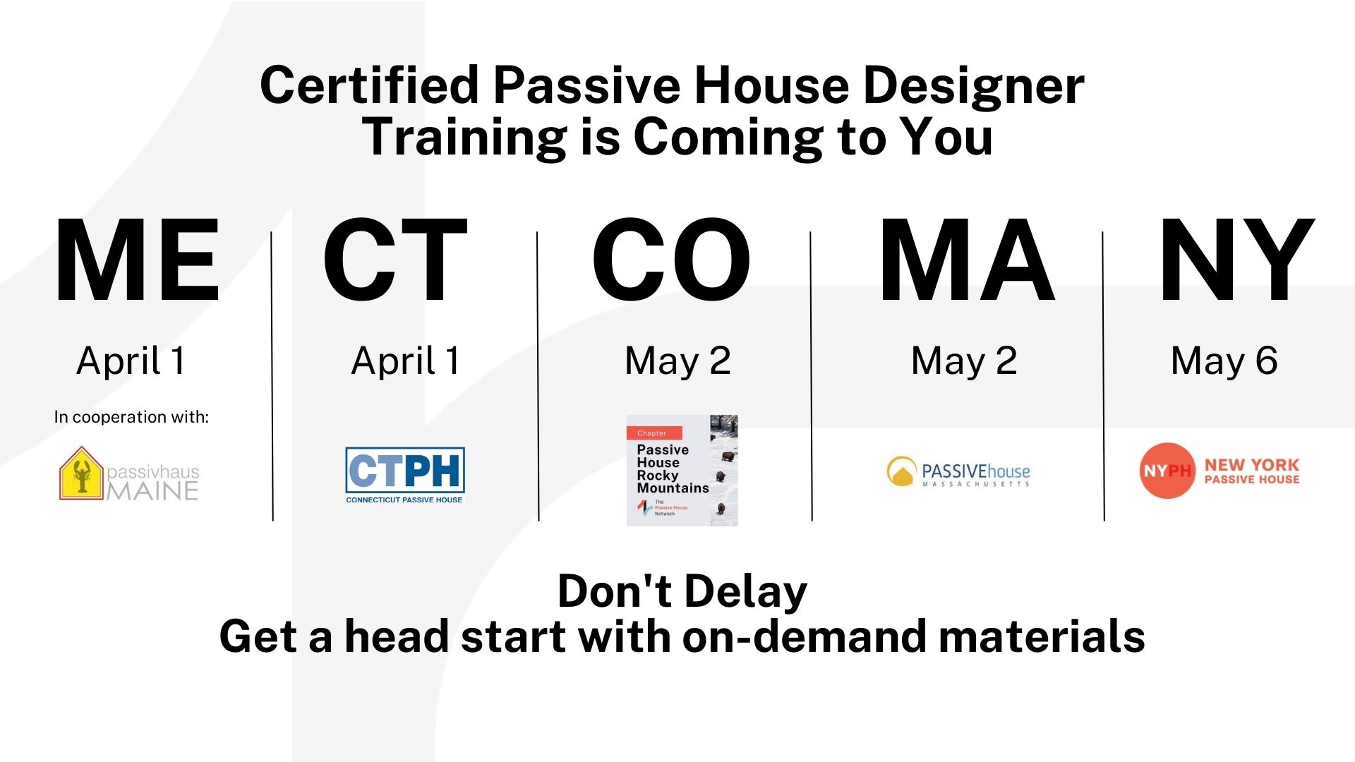 PHN Launches Regionally Oriented Hybrid Certified Passive House Designer Training